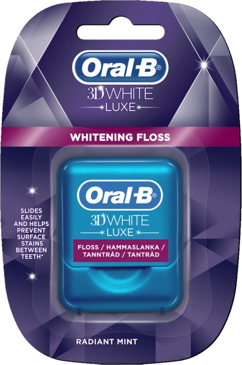 Oral B Voordeelverpakking van 3 x Floss 3D Luxe 35m Whitening (UK SE FI DK NO) ORL24