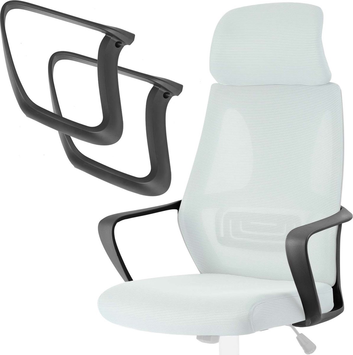 Armleuningen voor de Praga fauteuil - zwart