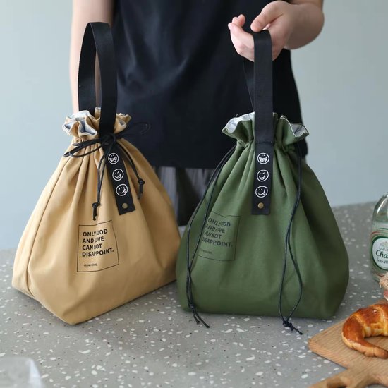 Lopoleis® Lunchtas - Koeltas - Picknicktas - Koelzak - Waterdicht - Coolbag - Lunch bag - Koeltasje - Koeltas lunch - Koeltasje Klein - Donker Groen van Lopoleis — afbeelding 4