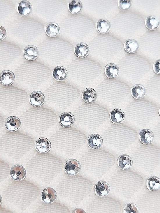 Tissu tulle - 50X50 cm strass hotfix trous de tissu de dentelle extensible - pierres Wit paillettes - tulle tutu gaze maille douce tissu de dentelle tissus de décoration