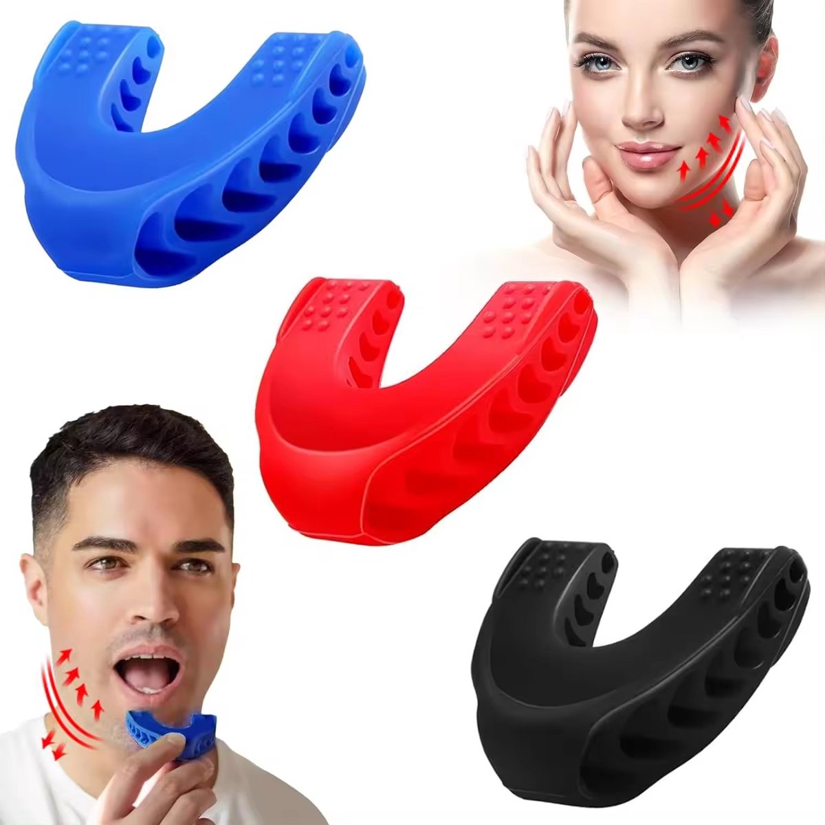 Goedkoopste Facial flex jaw exerciser - klein - massage - Gezichtsfitnessbal en gezichtstoner-oefenapparaat, kaaklijn trainer kaaklijn Kaaktrainer