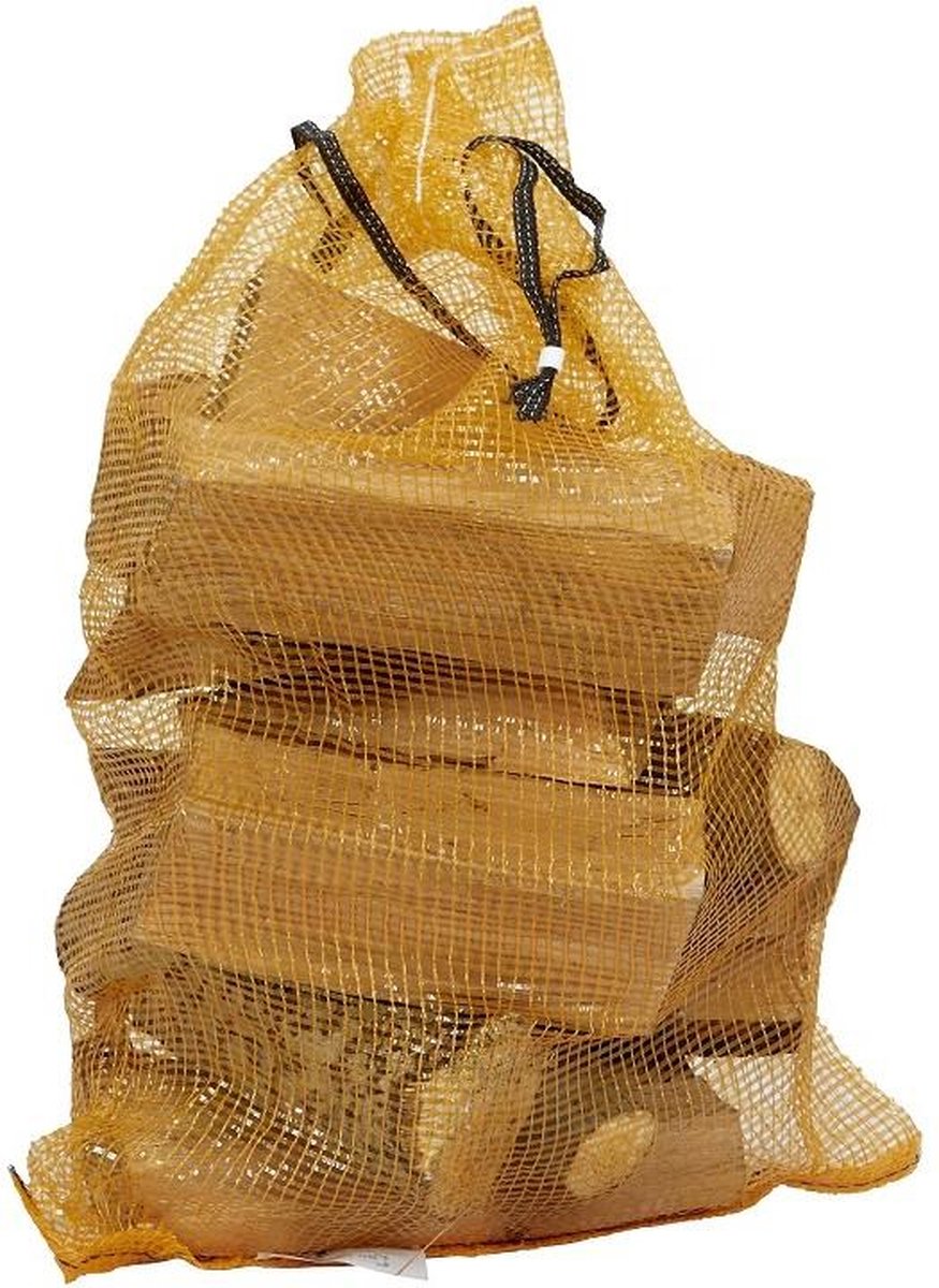 25x | Sterke netzak met koord 50x72 cm | 40 liter | Zonder brandhout