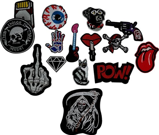 CAOSAN Iron On Patches (4 stuks) Husky Borduurwerk