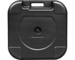 Néos® Parasolvoet - Vierkant - Vulbaar met Water/Zand - HDPE - Zwart - 19L