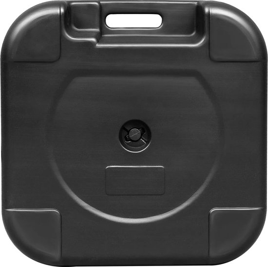 Néos® Parasolvoet - Vierkant - Vulbaar met Water/Zand - HDPE - Zwart - 19L
