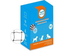 DALARES Kattennet versterkt 12 strengen draad 4 x 3 m zwart metaal beschermingsrooster duurzaam terras ramen bevestigingsset handleiding