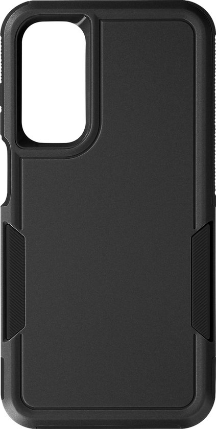Coque adaptée pour Samsung Galaxy A25 5G hybride bords surélevés, Zwart