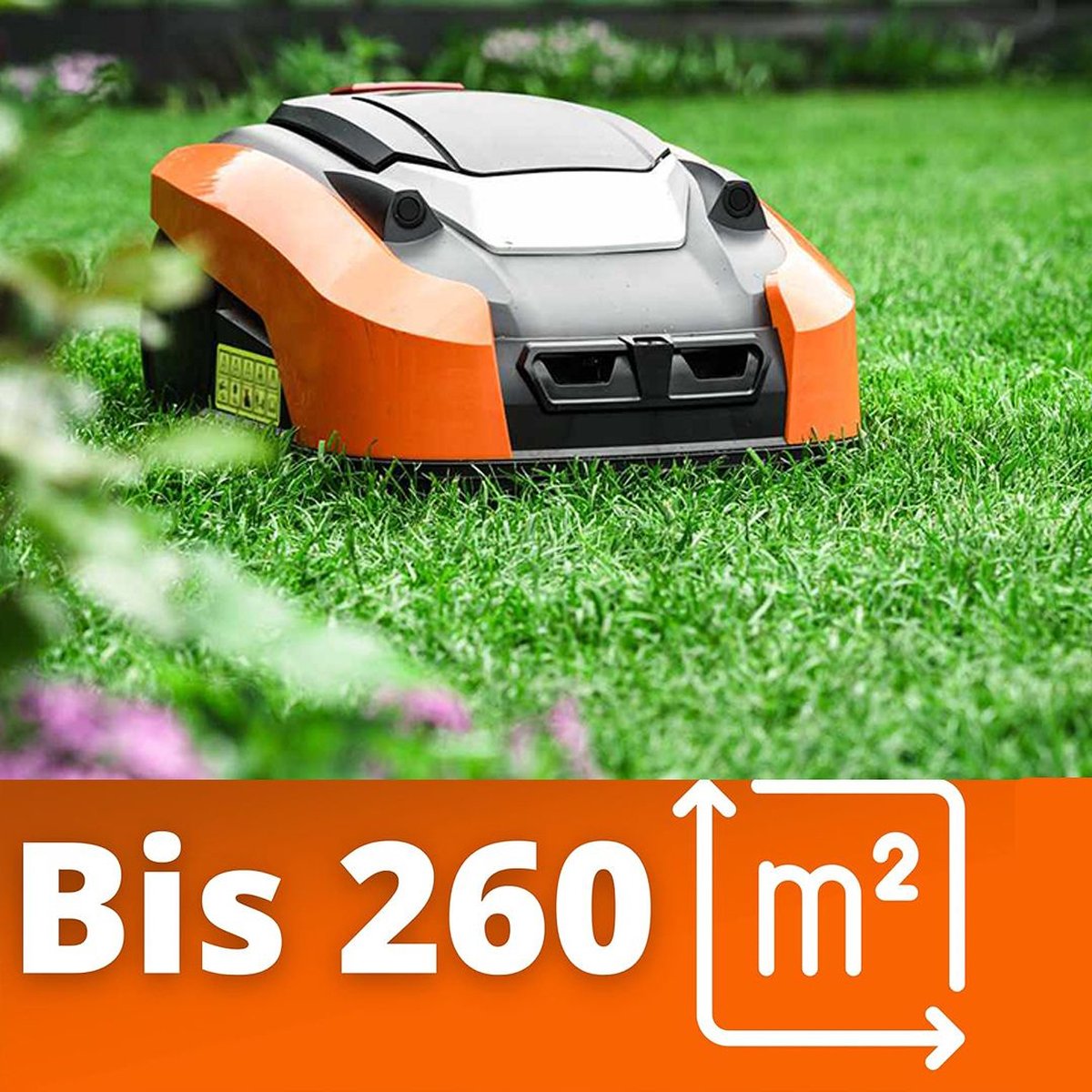 Afbeelding 3 van MKSS® Robotmaaier - Grasmaaier Elektrisch - Kantenmaaier - Robot Grasmaaiers - Oranje met Zwart