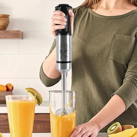 Staafmixer - 4 in 1 - 500w - Handmixer - Smoothie - 1L - 2 Snelheidstanden - — afbeelding 5
