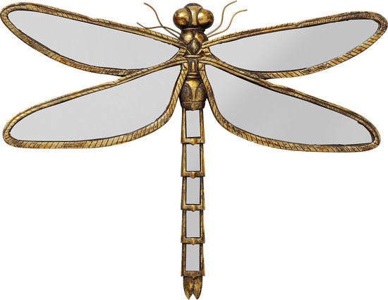 Wanddecoratie Dragonfly Spiegel 71cm