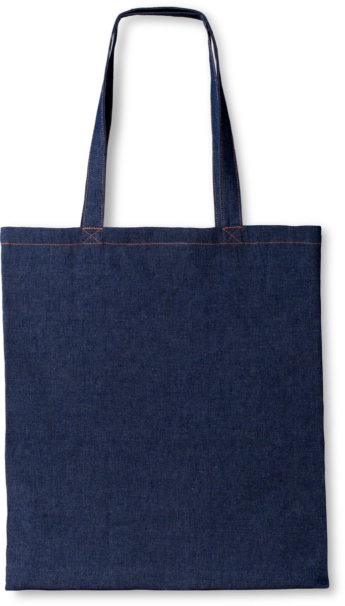 Draagtas denim - Blue - 42 x 38 cm