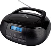 Nikkei NPRD58BK Radio en CD speler - Draagbare Radio - FM en DAB+ Radio - Op Batterijen en Netstroom - Zwart