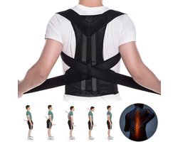 Houding Correctie - Postuur Corrector - Rugbraces - Verstelbare Rugband - Tegen Rugklachten - LOUZIR