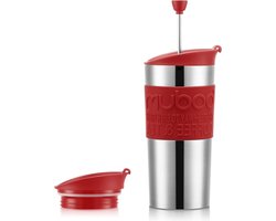 Travel Press Set dubbelwandige roestvrijstalen thermobeker met extra deksel 035 l - K11067-04 Bodum