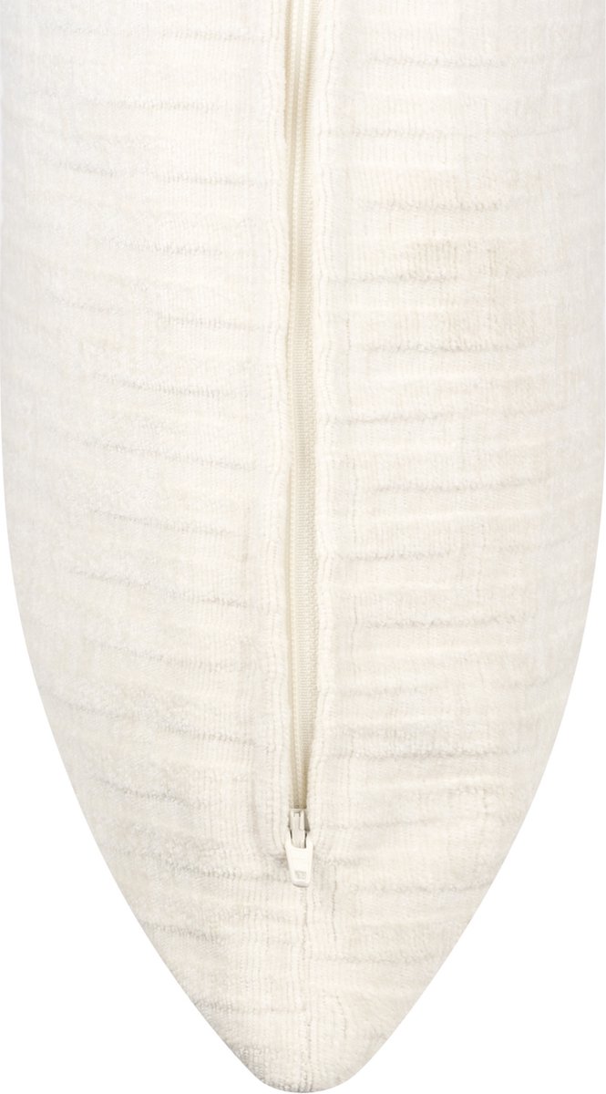 Sierkussen Pardo - Polyester - Creme - 35x55 cm - Lendekussen - Chenille