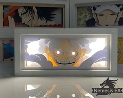 Pokemon nemesis ex luffy gear 5 light box lamp anime