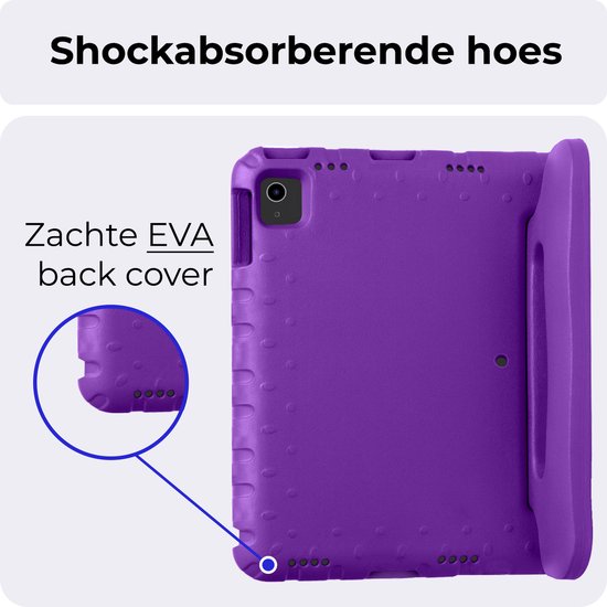 Étui pour enfants adapté à l'iPad Air 2024 (13 pouces) Étui Kinder Étui Kids Kidsproof - Étui adapté pour iPad Air 6 (13 pouces) Étui Kinder - Violet