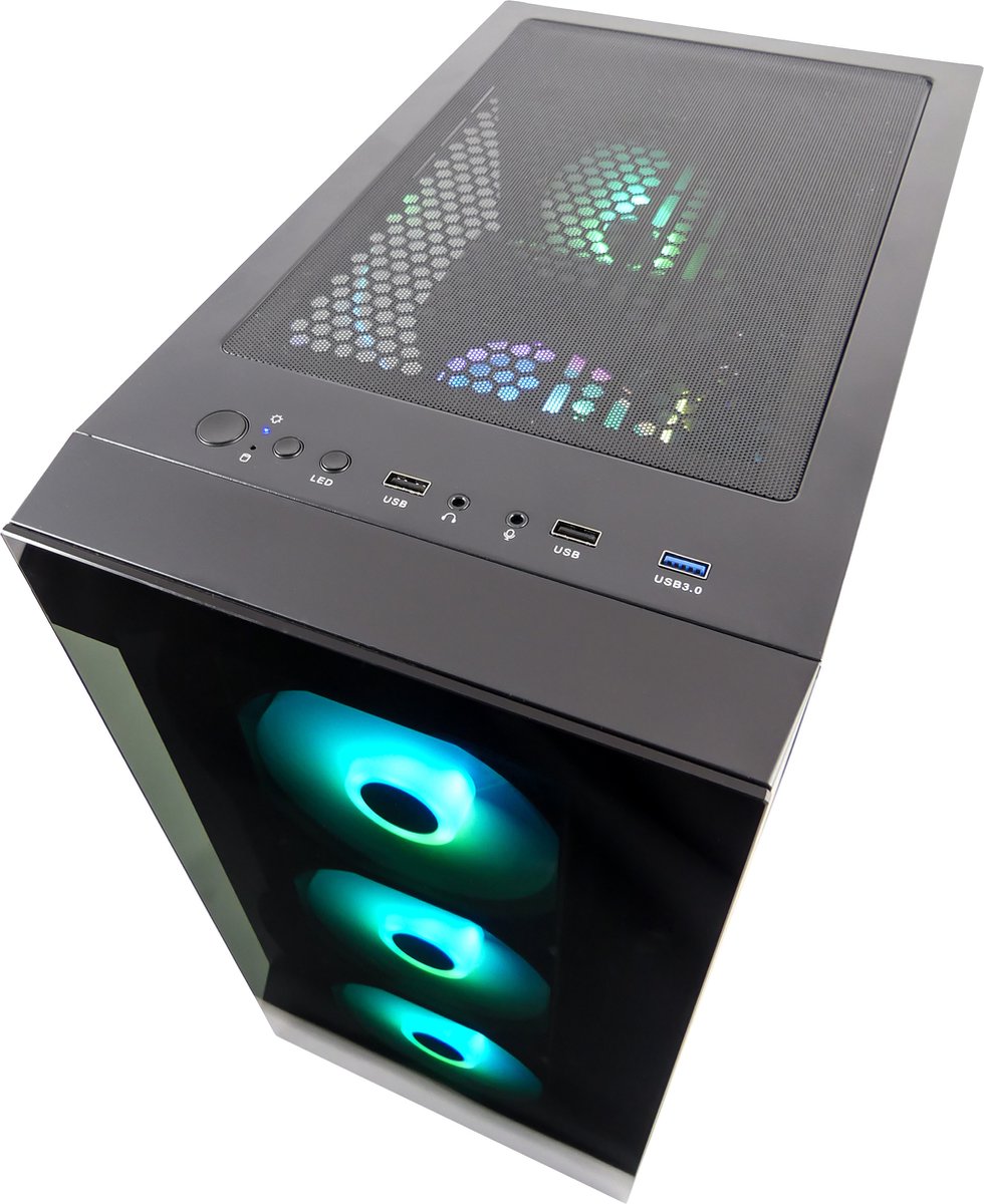 Intel i7 12700K 12-Core Game PC RTX 5060 8GB 32GB RAM 1TB NVMe SSD WiFi Windows 11 Pro Gamdias Elite - Afbeelding 4