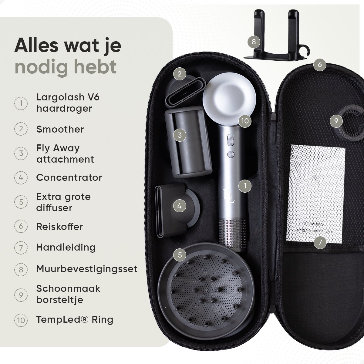 Largolash V6 Fohn met Diffuser (EAN: ...2009) - afbeelding 2