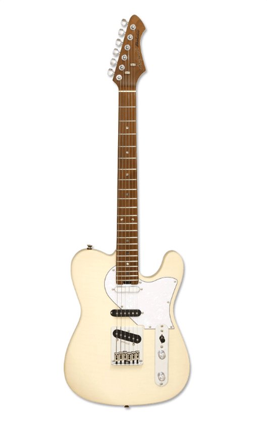 Aria Pro II Hot Rod Collection 615-MK2 Marble White elektrische gitaar