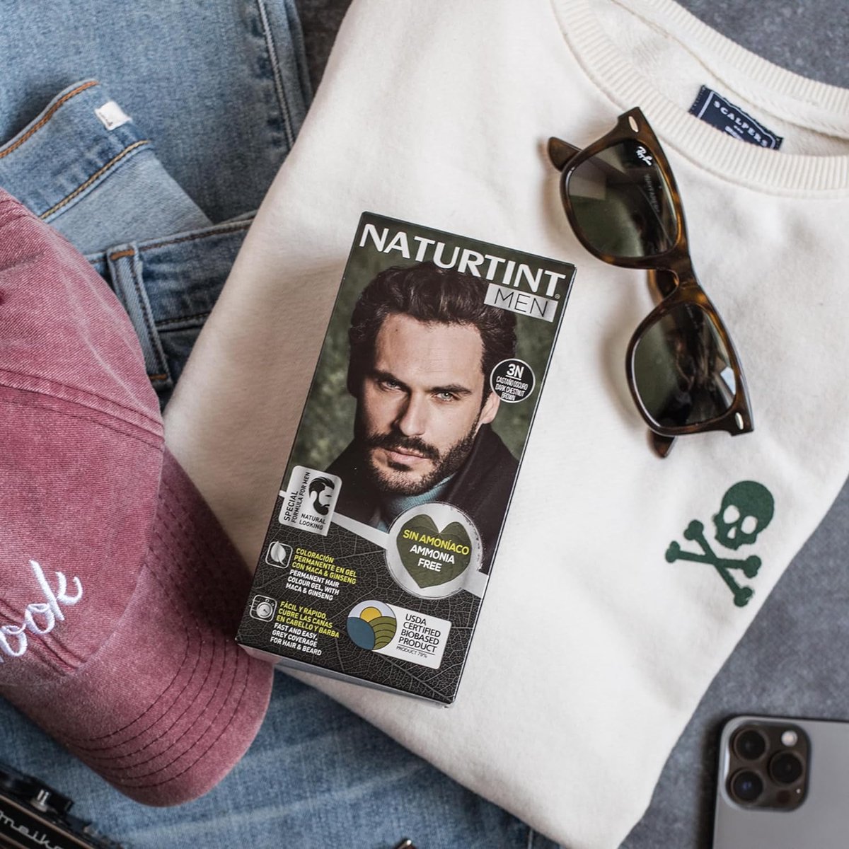 Permanente Kleur Naturtint NATURTINT MEN 3 - Donkerbruin