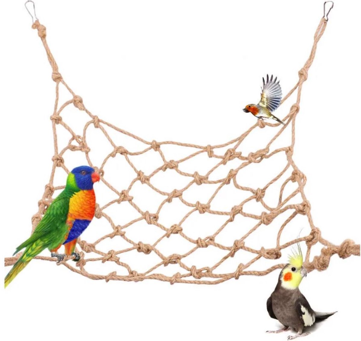 Dieren klimspeelgoed van touw 30x20 cm