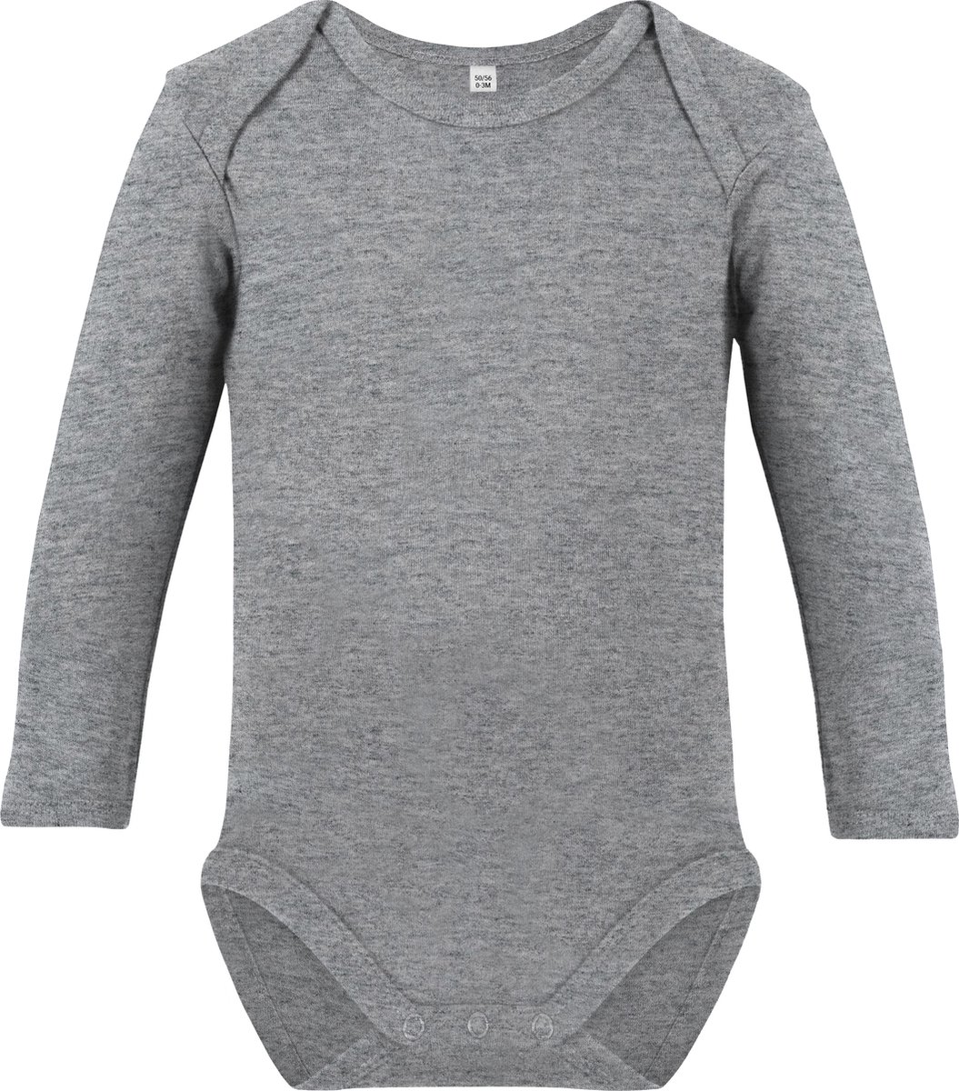 Romper met lange mouwen - Heather Grey - Maat 74/80 - Link Kids Wear