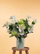 Zijden Boeket – 65-70 cm hoog – 24 stelen - housewarming cadeau – moederdag cadeautje – moederdag cadeau voor mama – decoratie – DIY – Zomer – Exclusief vaas – Plukboeket - Veldboeket – Kunstbloemen - nep bloemen - nepbloemen - kunstplanten