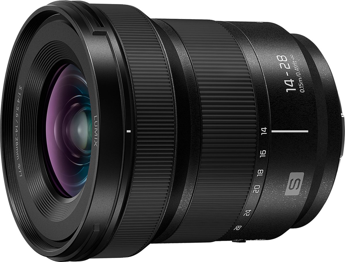 Panasonic Lumix S Groothoeklens 14 - 28 mm f/ 4 - 5.6 Macro