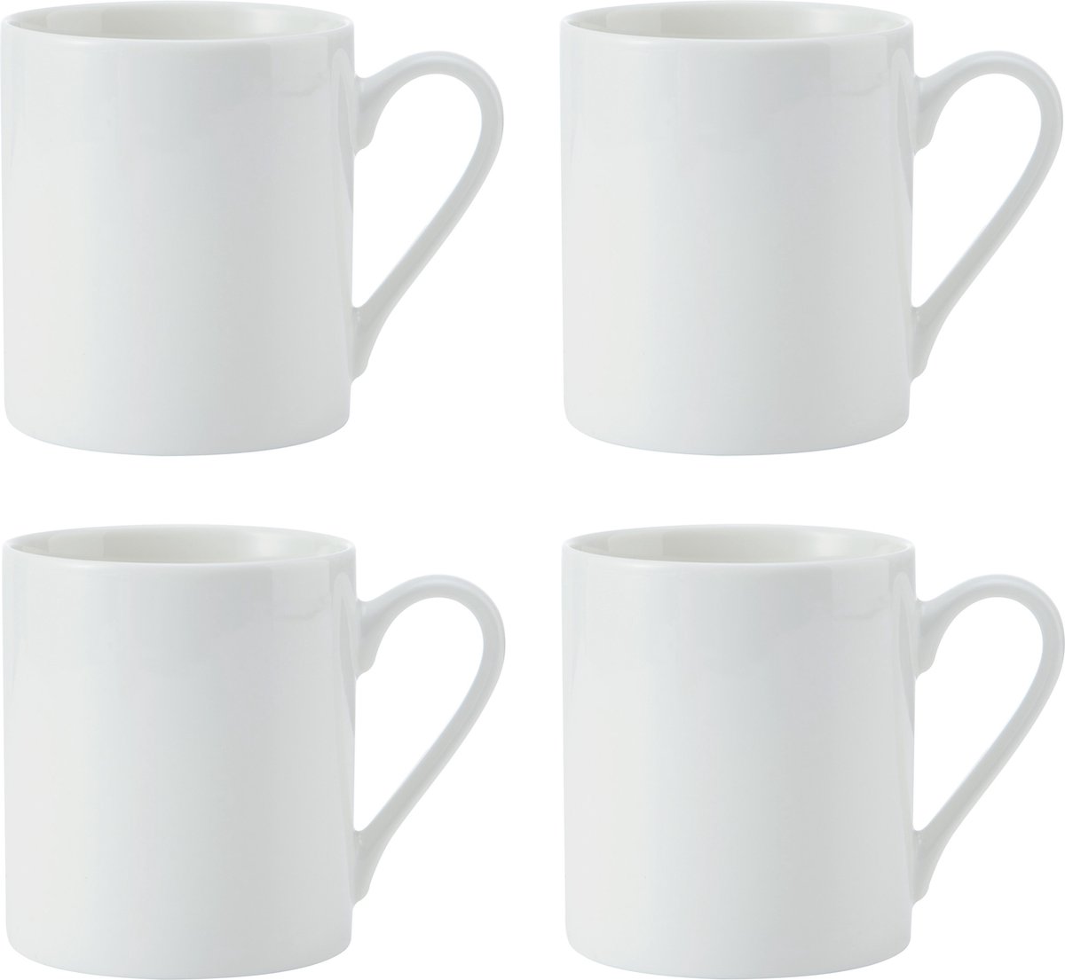 Mikasa Menaje Egret 380ml Mok 4 Eenheden Transparant