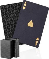 Boncy® Luxe Speelkaarten - Zwart Kaartspel - 100% Plastic & Waterdicht Kaarten - Spelkaarten Pokerkaarten - Playing Cards voor Poker of Drankspel Volwassenen
