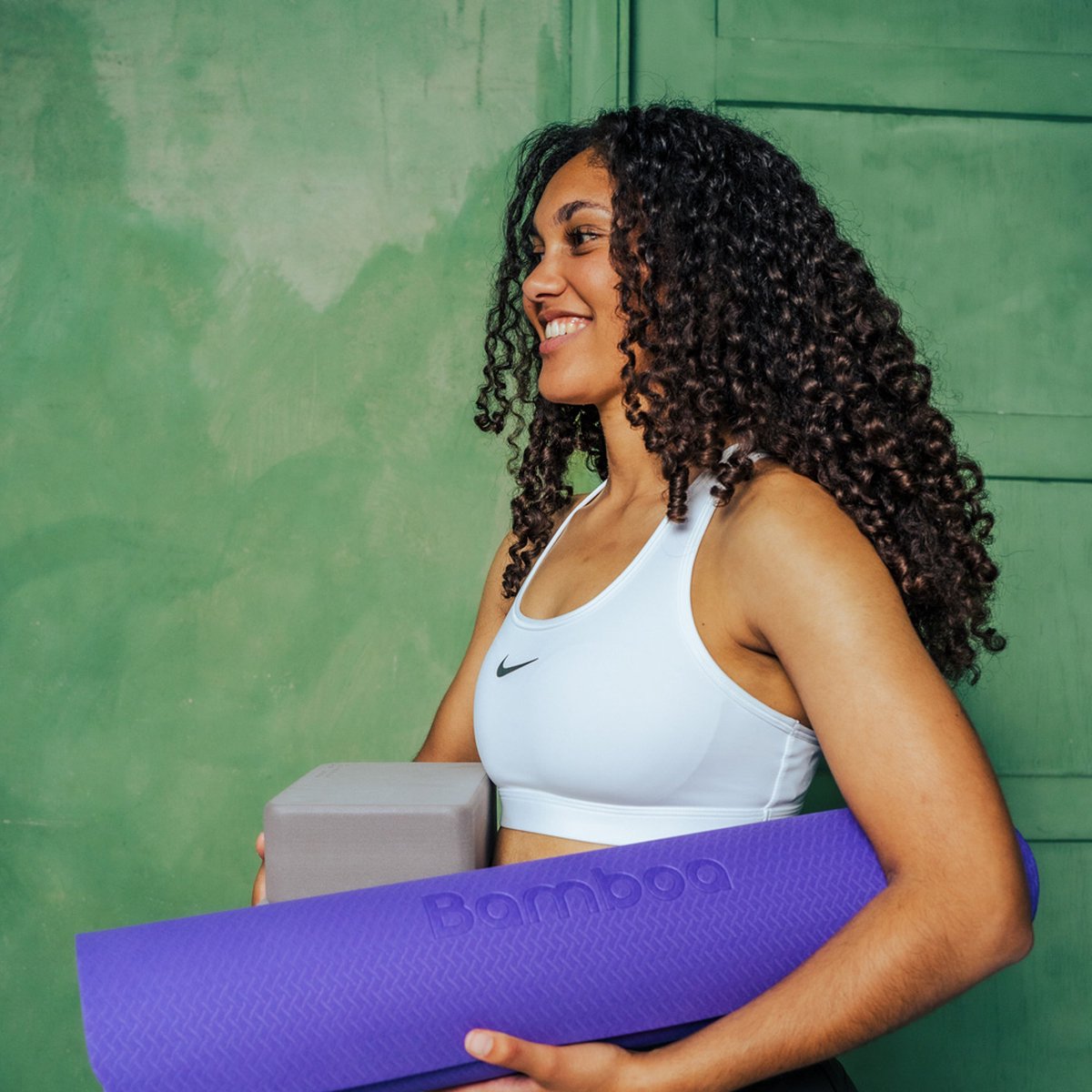 Bamboa Yogamat Paars | 6mm | Anti-Slip | Optimale Grip | Sterke Yoga mat | Makkelijk schoon te houden thumbnail 4