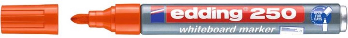 Edding 250 markeerstift 1 stuk(s) Kogelpunt Oranje
