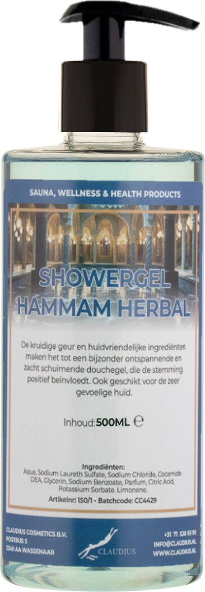 Goedkoopste Douchegel Hammam Herbal 500 ml - met gratis pomp - Showergel