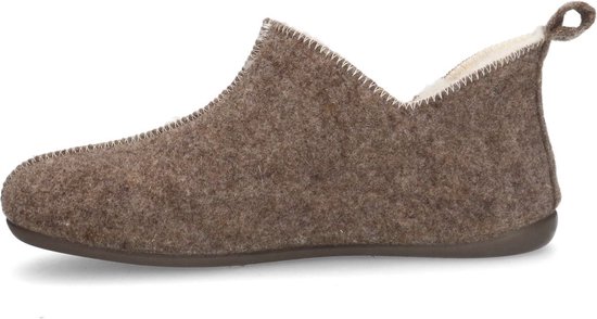 Manfield - Femme - Chaussons beiges - Taille 36