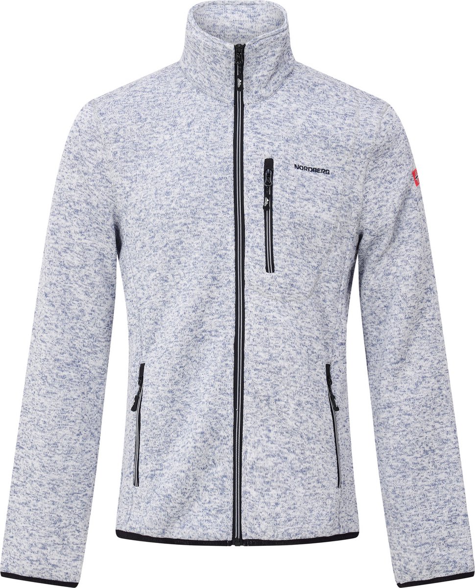Nordberg Benjamin Fleece Vest Heren Lichtblauw Melange