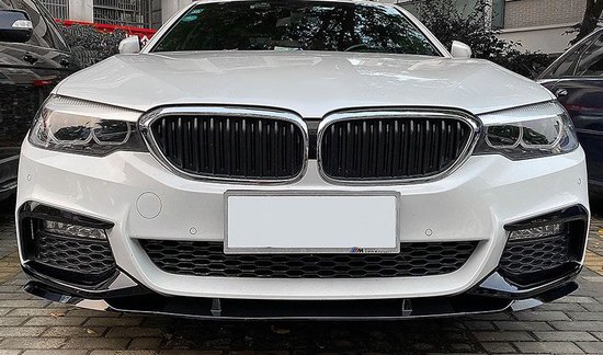 Bmw 5 Serie G30 G31 M Pack Spoiler Voorspoiler Splitter Lip Hoogglans Zwart