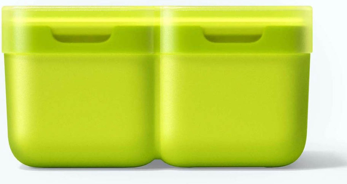 IJsblokjes Vorm, Deco, Set van 2 Stuks, Polypropyleen/Siliconen, BPA vrij, Groen - Zoku