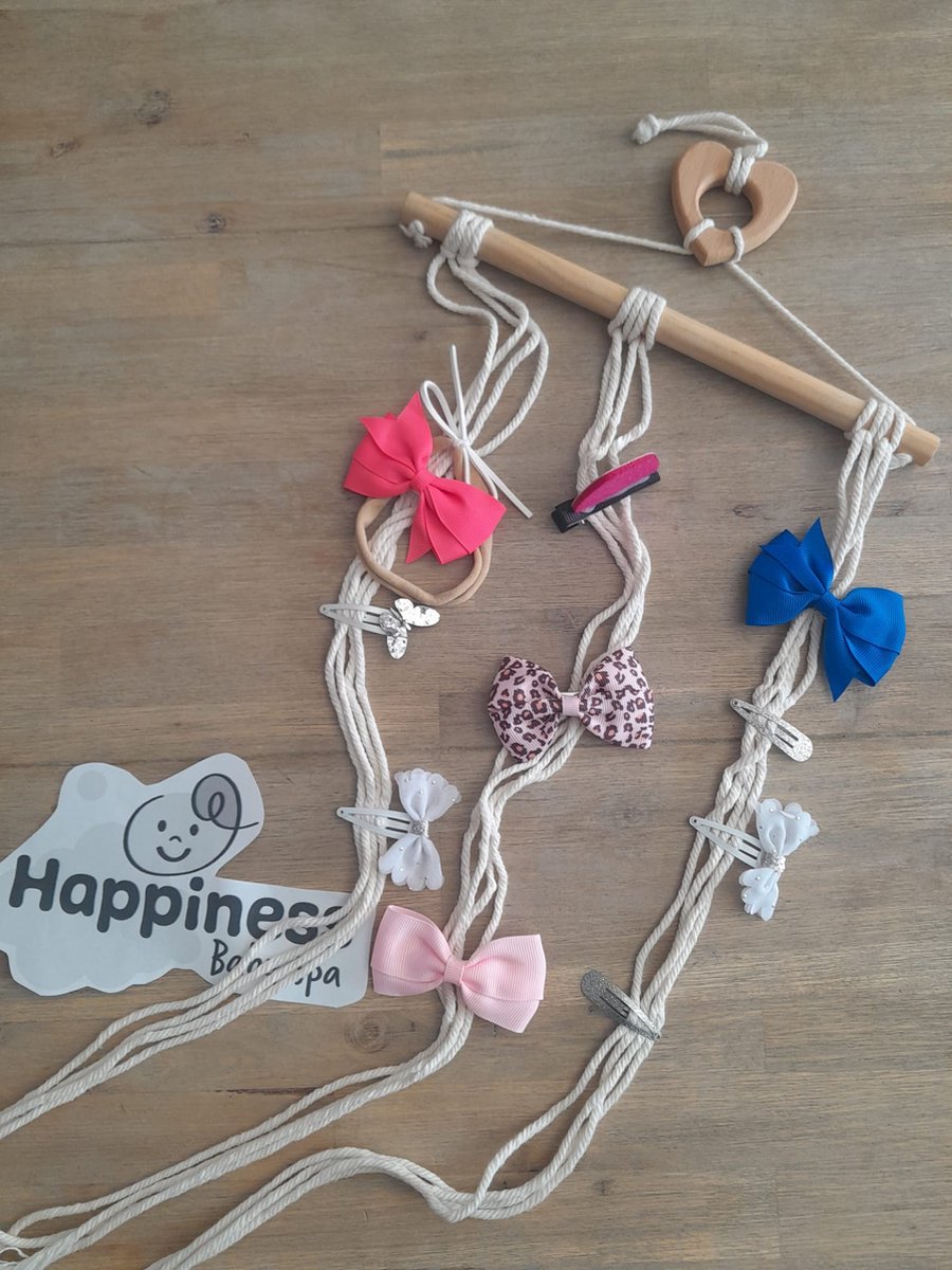 Goedkoopste haarspeld organizer meisje - Haarclip hanger - hout - bloem