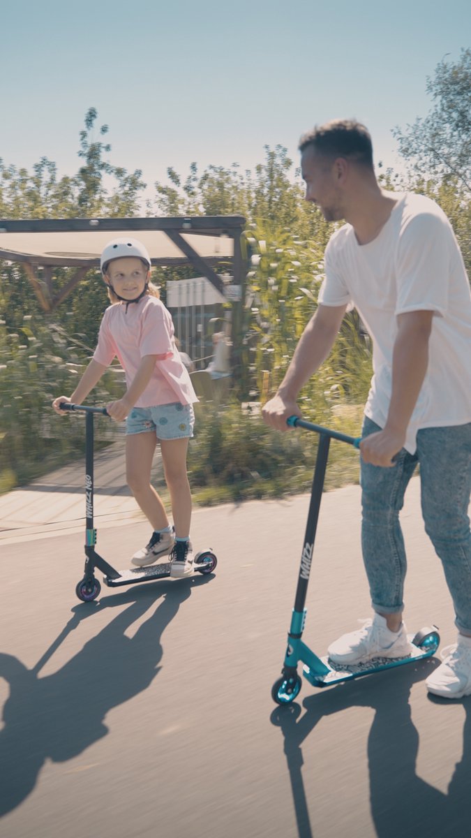 Lionelo Whizz – Freestyle Step voor Kinderen en Tieners – 110 mm PU High Rebound Wielen met Aluminium Kern – ABEC-9 Lagers – 360° Y-Bar Stuur – HIC Compressiesysteem – Antislip Aluminium Deck – Draagvermogen tot 100 kg – Stuntstep / Kinderstepjes — afbeelding 7