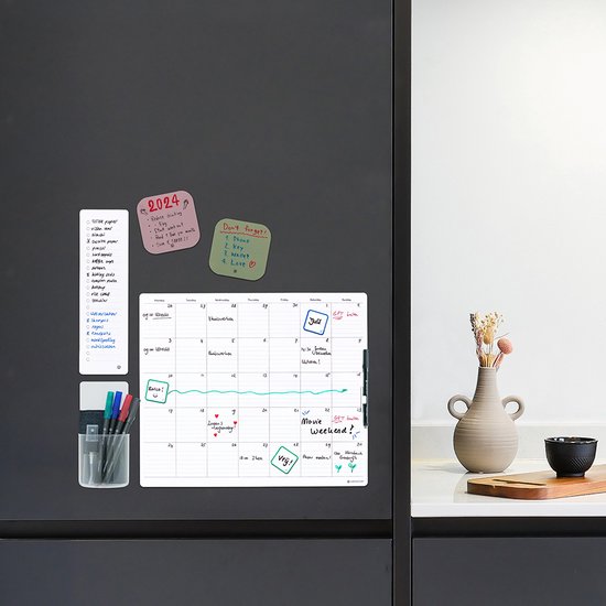 Tableau blanc repackable Greenstory - Agenda mensuel - Grand - Ferme