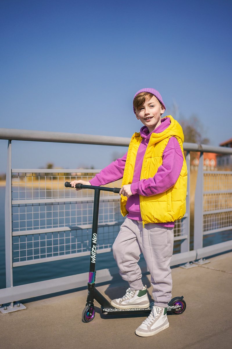 Lionelo Whizz Step - 110mm PU Wielen - T-Bar Stuur - 100 kg Draagvermogen - ABEC-9 Lagers - Voor Jongens en Meisjes — afbeelding 19