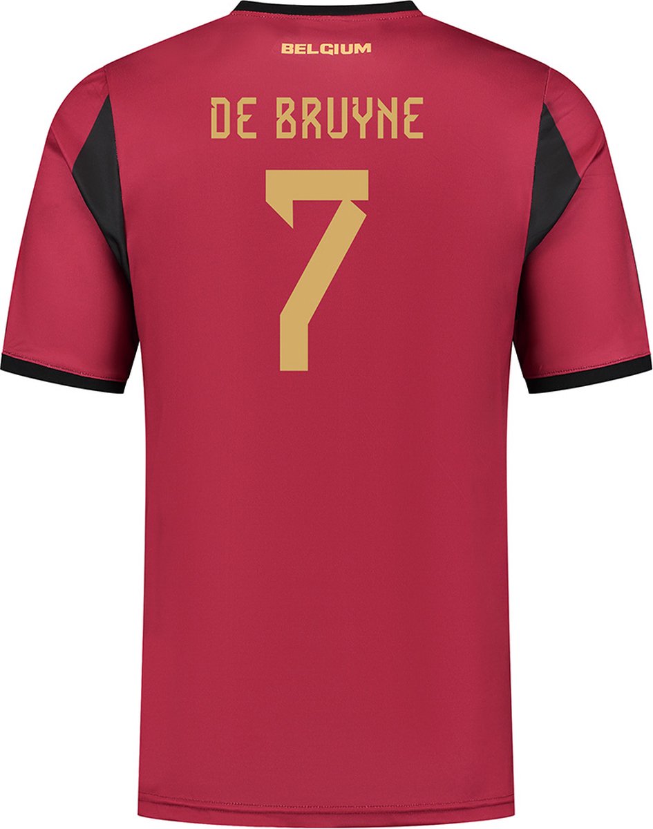 De Bruyne Belgie Voetbalshirt Thuis - 2024-2026 - Voetbalshirts Kinderen - Jongens en Meisjes - Sportshirts - Volwassenen - Heren en Dames - Maat XL