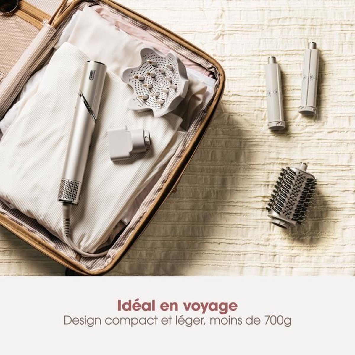 Shark 2 in 1 föhn & styler FLEXSTYLE HD446SLEU 5 accessoires Champagne 1400 W