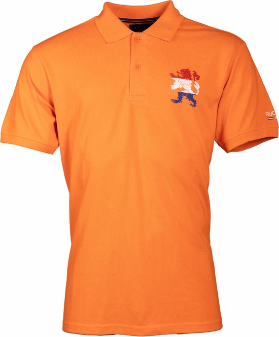 Foto: Rucanor voetbalpolo oranje nederlands elftal korte mouw heren maat s ek shirt