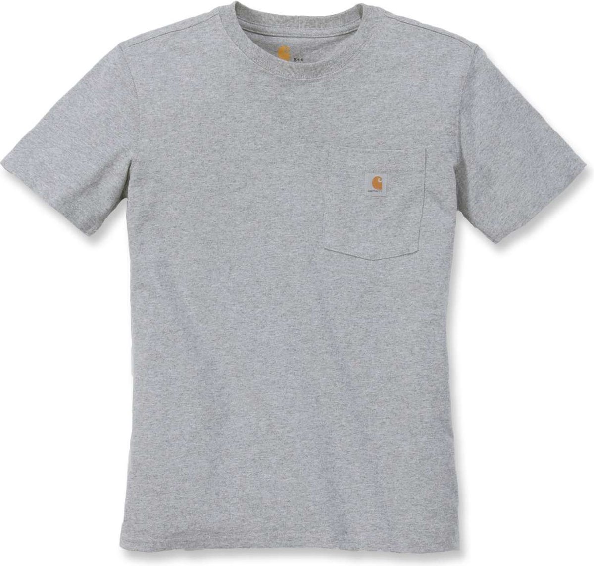 Carhartt Dames-T-shirt Workw Pocket S/S T-shirt Heather Grey