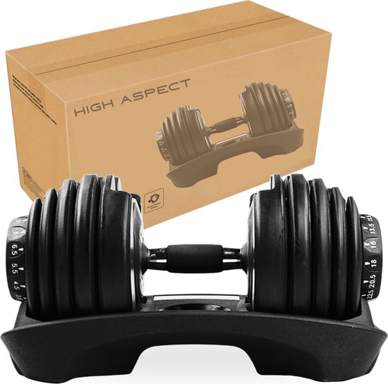 Foto: Verstelbare dumbell 2 t m 24kg verstelbare smart dumbbells gewichtenset voor home gym adjustable dumbbells van 2 5kg tot 24 kg halterset complete set van 15 dumbbells in n 