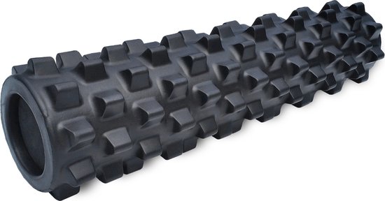 RumbleRoller 22" Mid Size Xtra Firm Black Textured Foam Roller