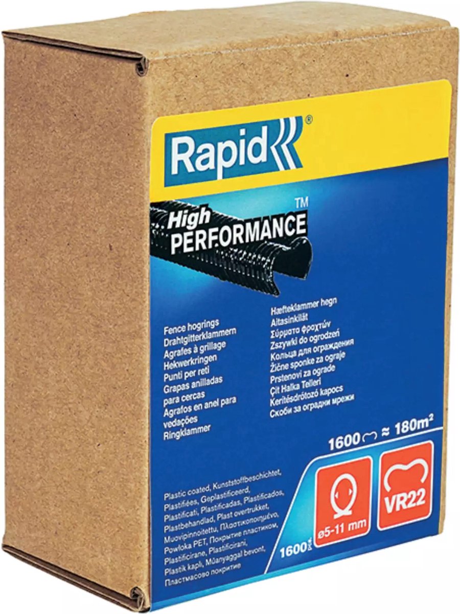Rapid Hogringen - 5-11 mm - Zwart - 1600 Stuks