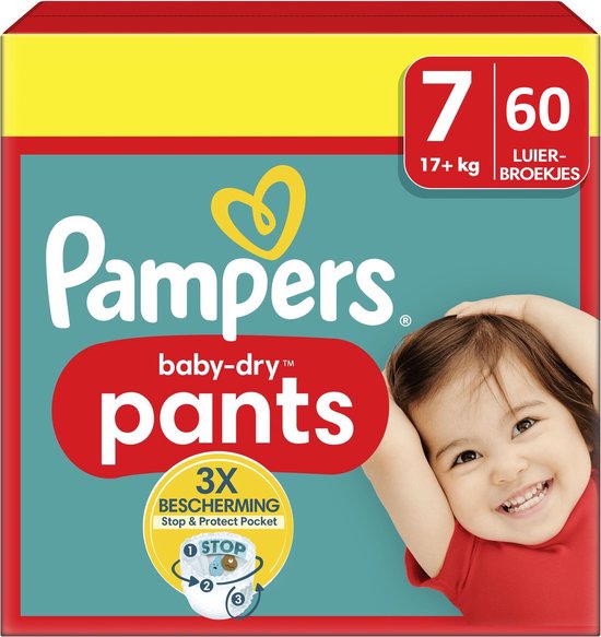 Foto: Pampers baby dry pants maat 7 17kg 60 luierbroekjes maandbox